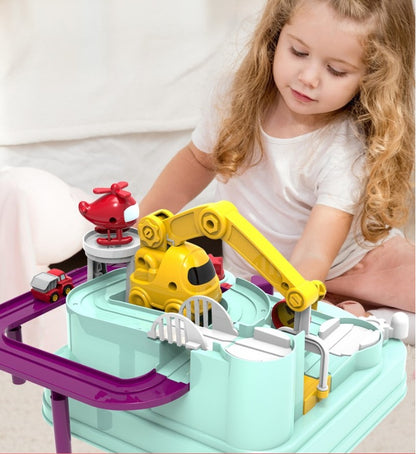 Children's Car Adventure Toy Small Train Track